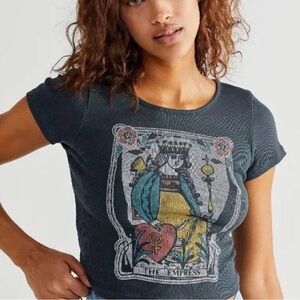 Daydreamer x Free People the empress ribbed baby tee